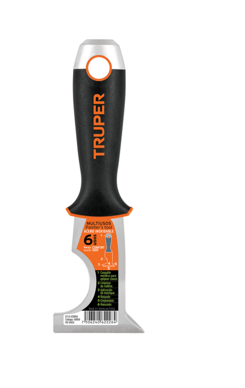 ESPÁTULA 2-1/2", ACERO INOX, TRUPER