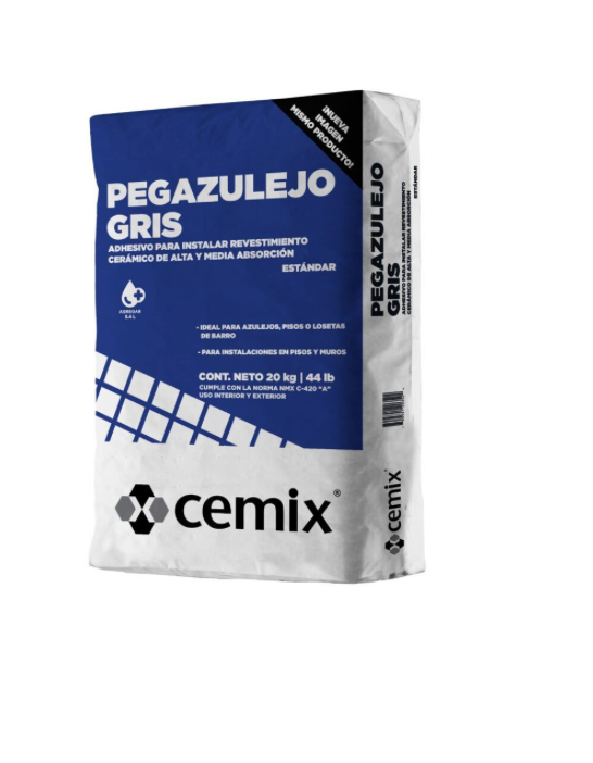 PEGA AZULEJO GRIS SACO 20 KG