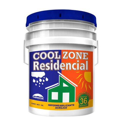 IMPERMEABILIZANTE COOL ZONE RESIDENCIAL 3 AÑOS 18 L