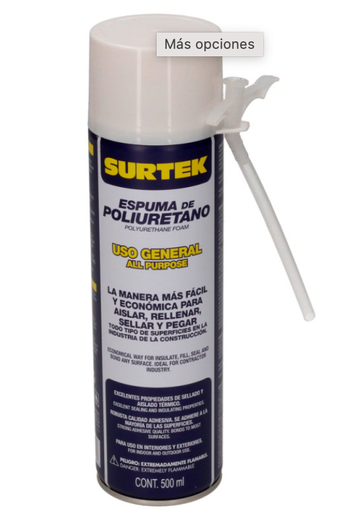 ESPUMA DE POLIURETANO 500 ML SURTEK
